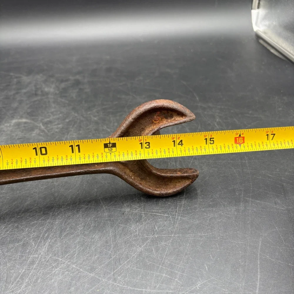 Vintage JI Case Plow Works 88 Cast Iron Wrench Wall Hook Rack Rustic Industrial